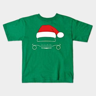 Hillman Imp classic car Christmas hat edition white Kids T-Shirt